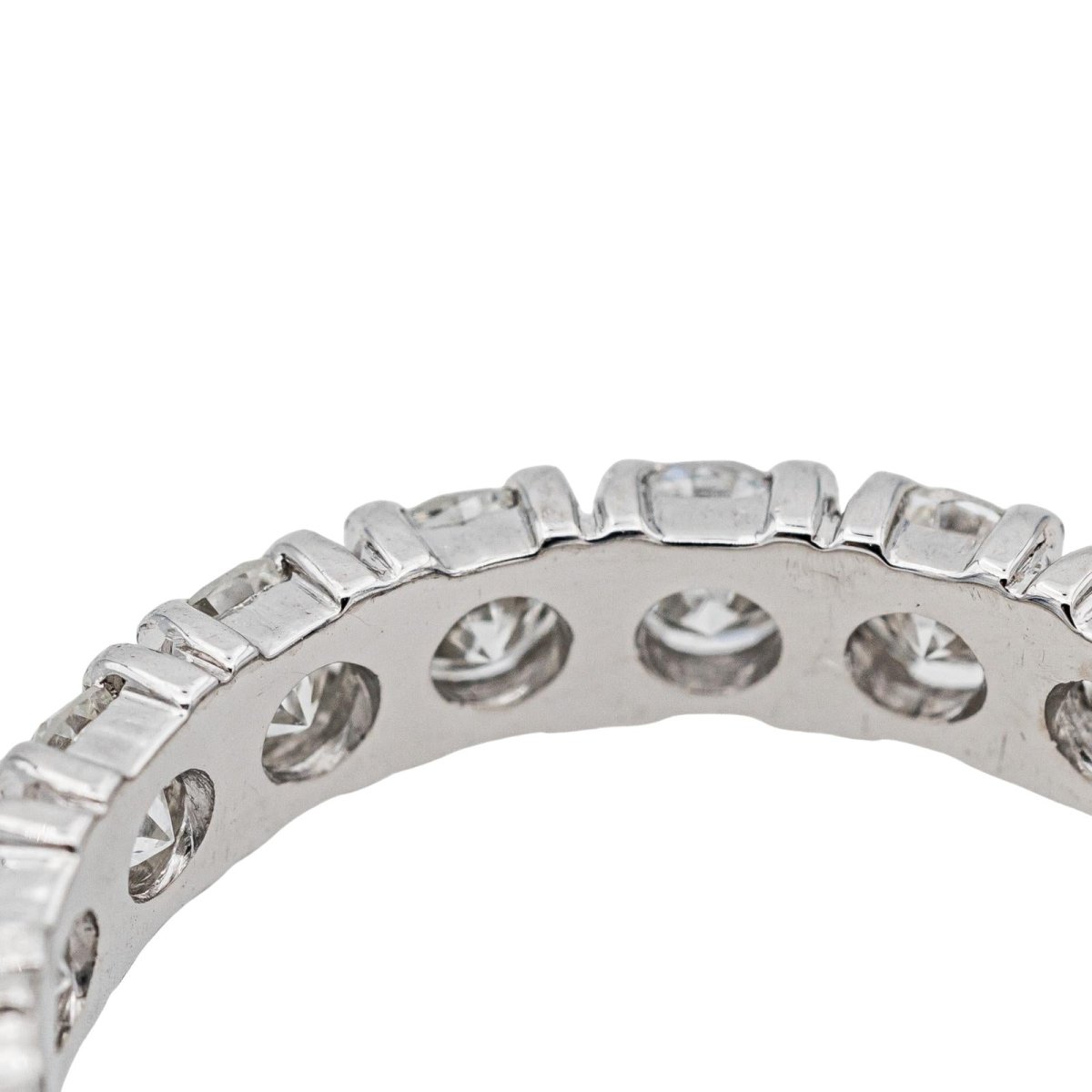 Bague Alliance en platine et diamants - Castafiore
