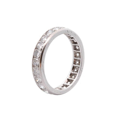 Bague Alliance en platine et diamants - Castafiore
