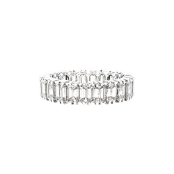 Bague Alliance en platine et diamants - Castafiore