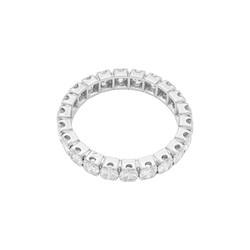 Bague Alliance en platine et diamants - Castafiore