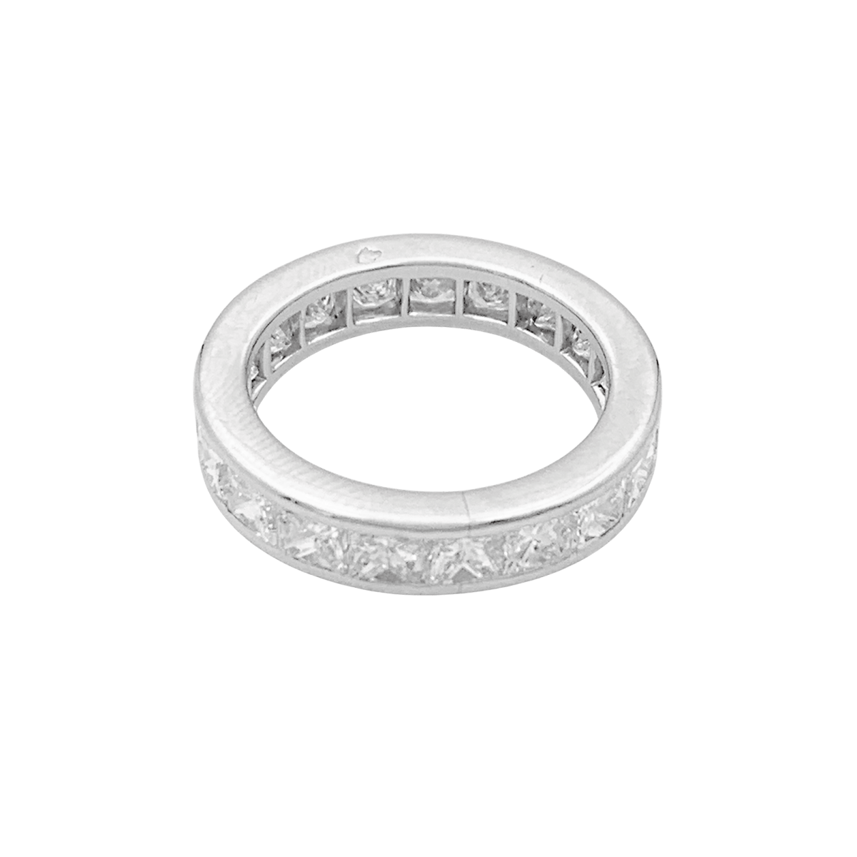 Bague Alliance en platine et diamants - Castafiore