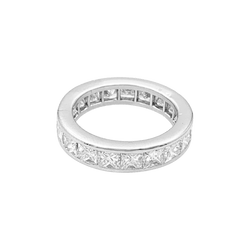 Bague Alliance en platine et diamants - Castafiore