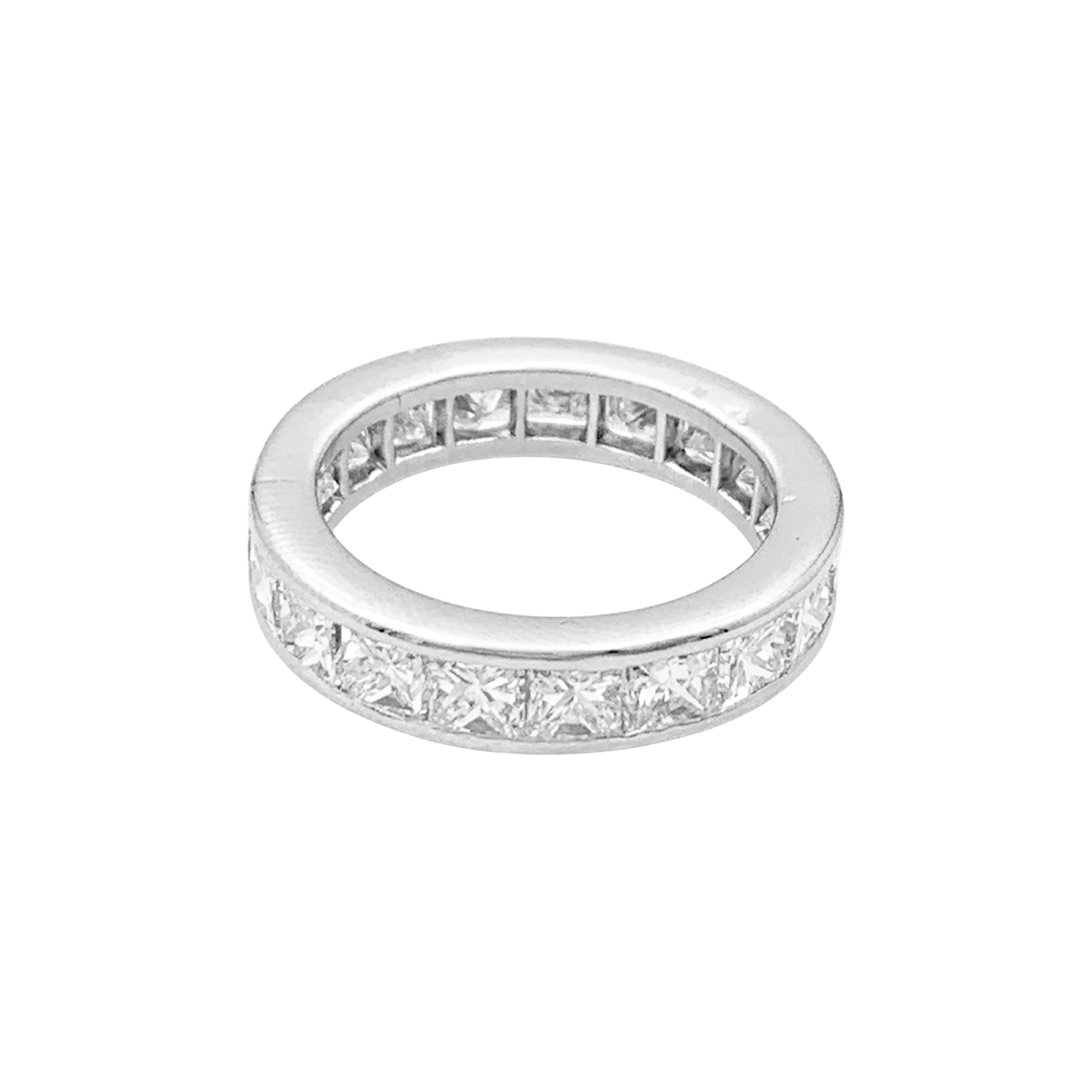 Bague Alliance en platine et diamants - Castafiore