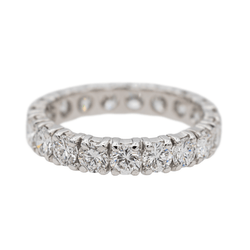 Bague Alliance en platine et diamants - Castafiore