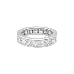 Bague Alliance en platine et diamants - Castafiore