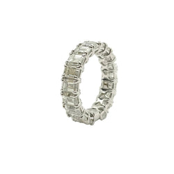 Bague Alliance "Eterné" en or blanc et diamants - Castafiore