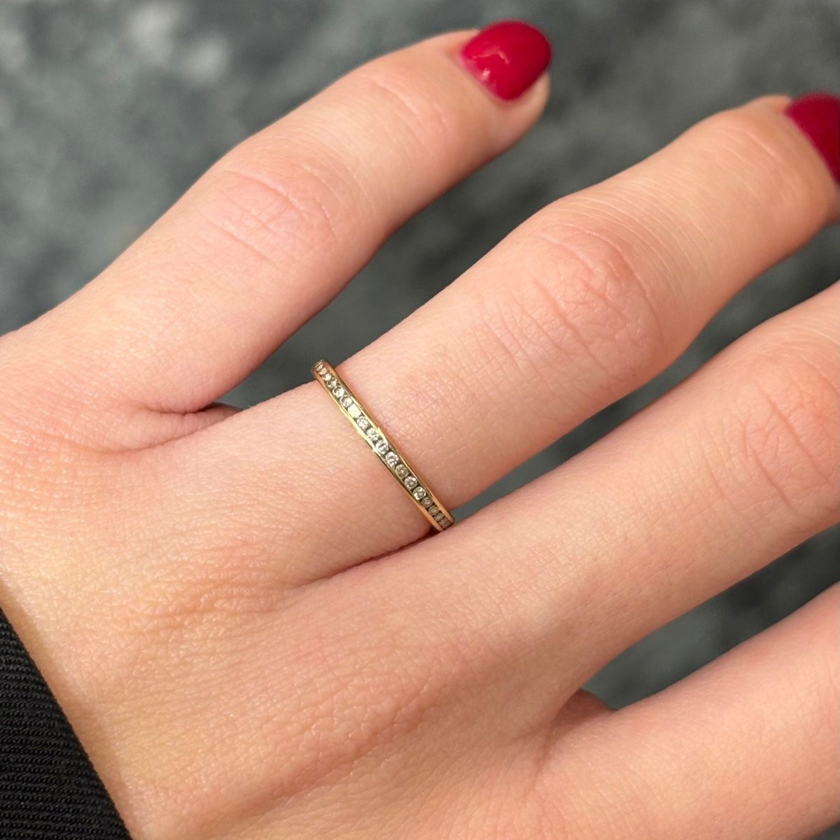 Bague Alliance FRED en or jaune et diamants - Castafiore