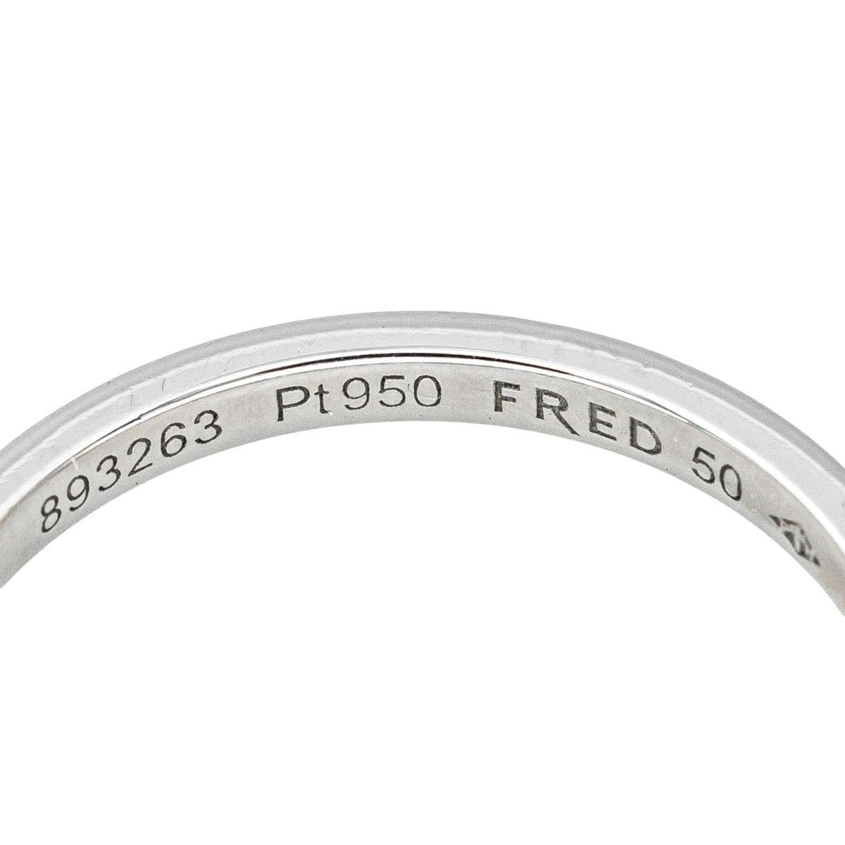 Bague Alliance FRED "For Love" en platine et diamants - Castafiore