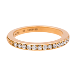 Bague Alliance FRED "Force 10" en or rose et diamants - Castafiore