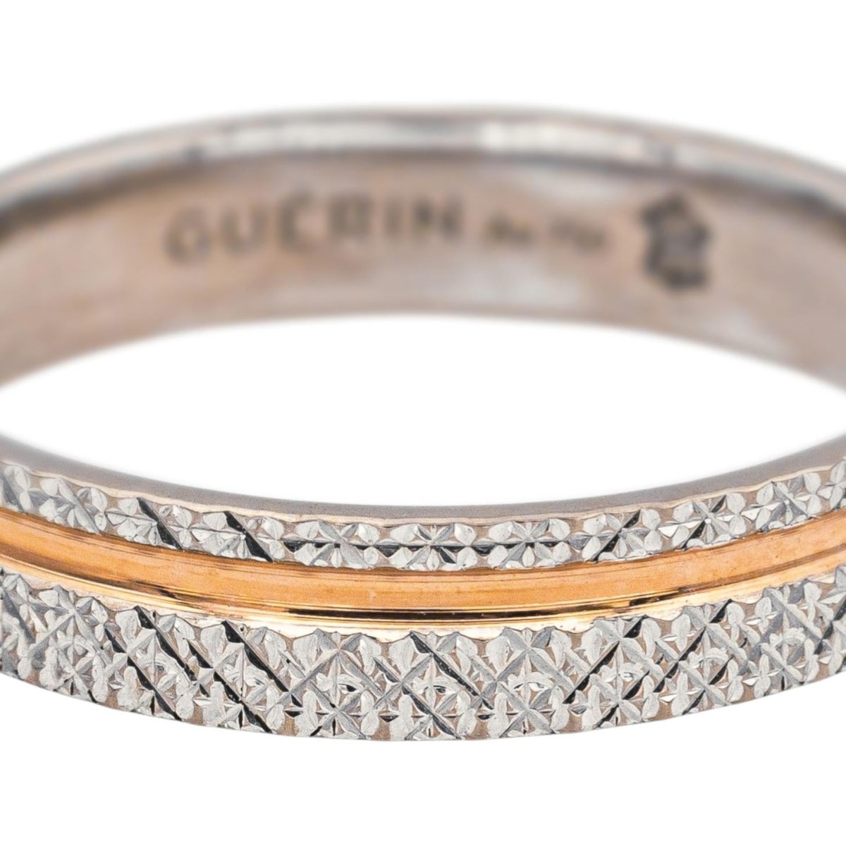 Bague Alliance GUÉRIN en or blanc et or rose - Castafiore