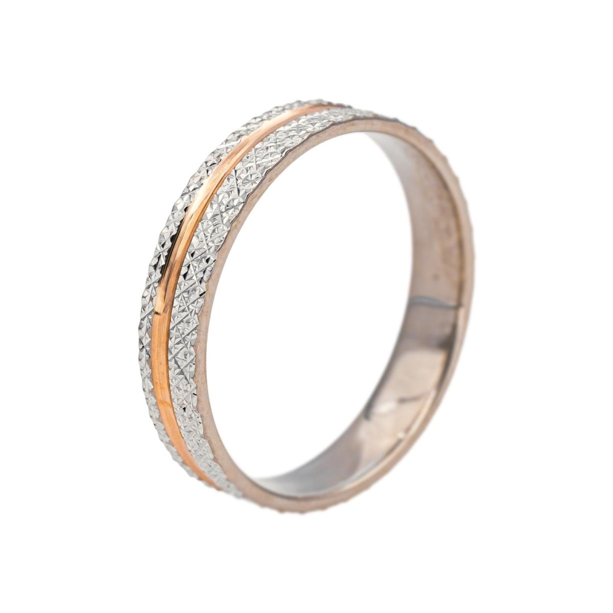 Bague Alliance GUÉRIN en or blanc et or rose - Castafiore