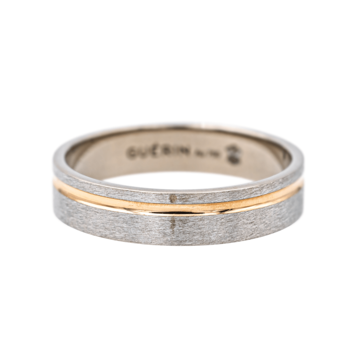 Bague Alliance GUÉRIN en or blanc et or rose - Castafiore