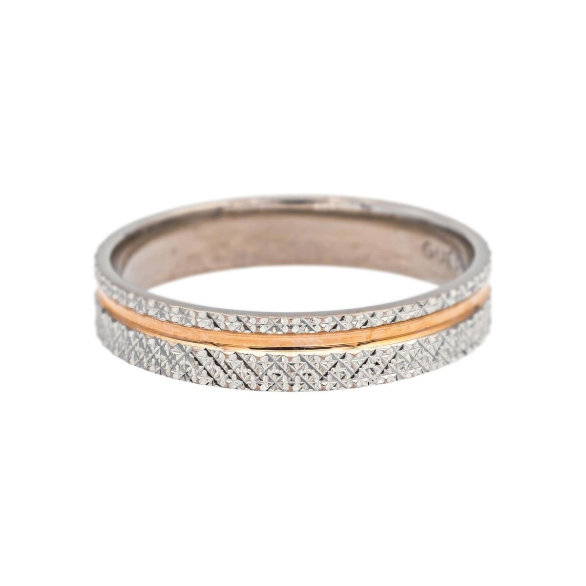 Bague Alliance GUÉRIN en or blanc et or rose - Castafiore