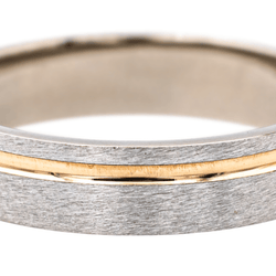 Bague Alliance GUÉRIN en or blanc et or rose - Castafiore