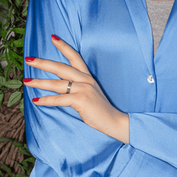 Bague Alliance GUÉRIN en or blanc et or rose - Castafiore