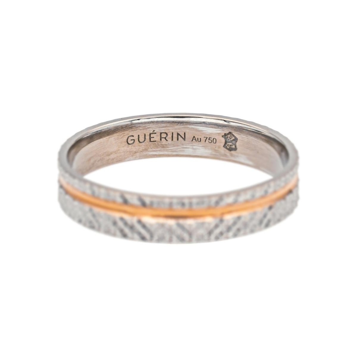 Bague Alliance GUÉRIN en or blanc et or rose - Castafiore