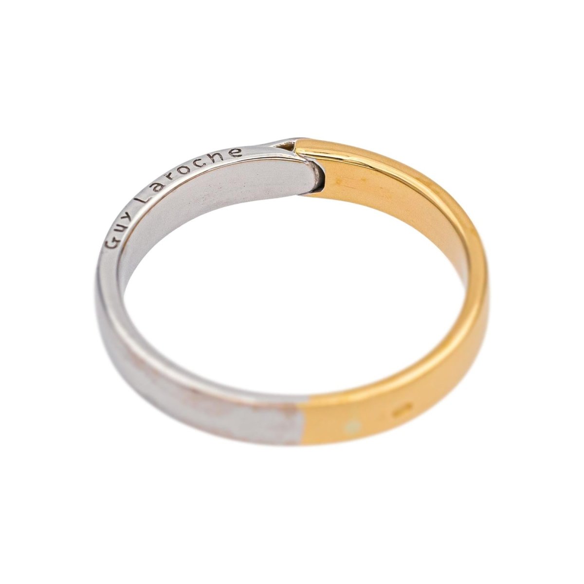 Bague Alliance GUY LAROCHE en or blanc et or jaune - Castafiore