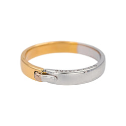 Bague Alliance GUY LAROCHE en or blanc et or jaune - Castafiore