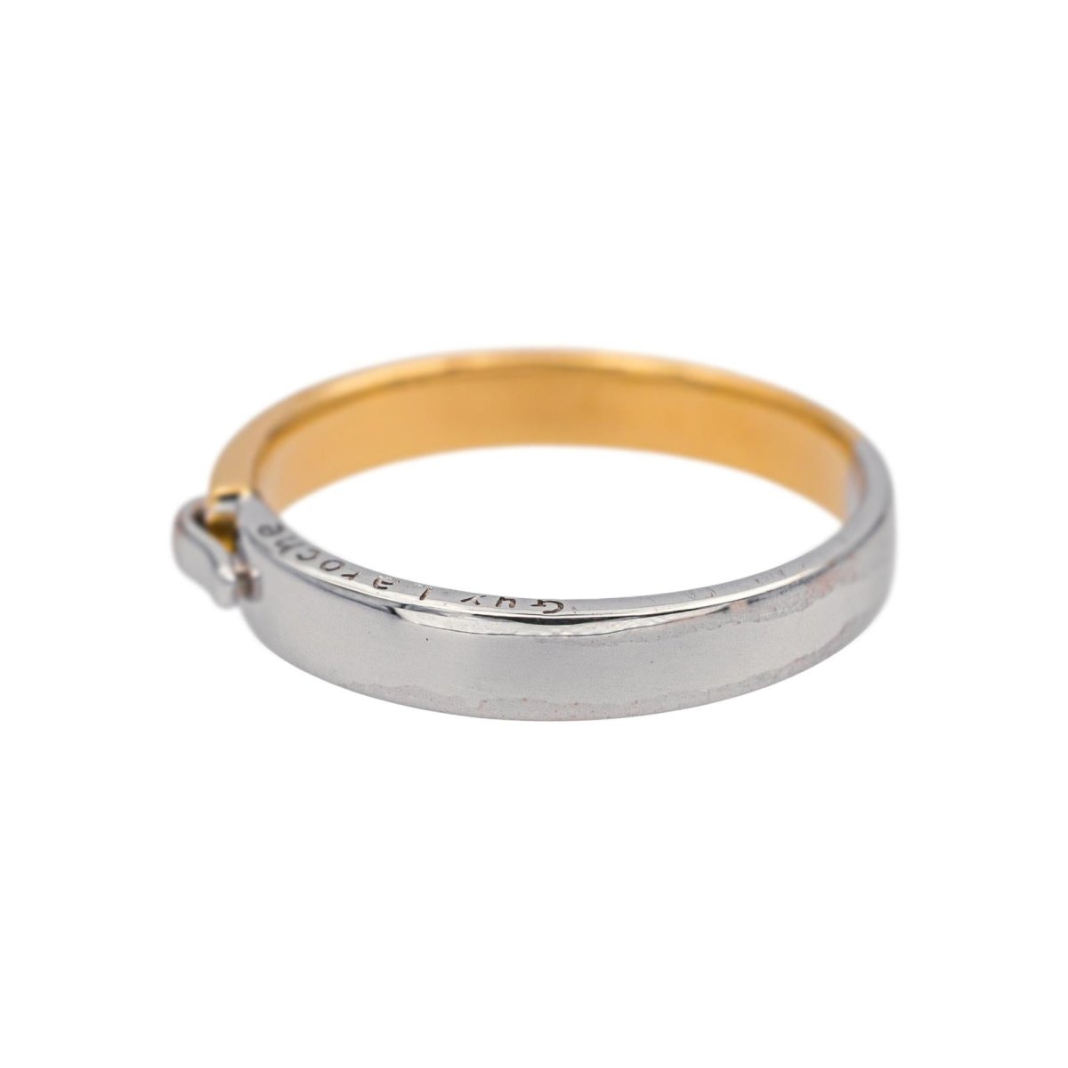 Bague Alliance GUY LAROCHE en or blanc et or jaune - Castafiore