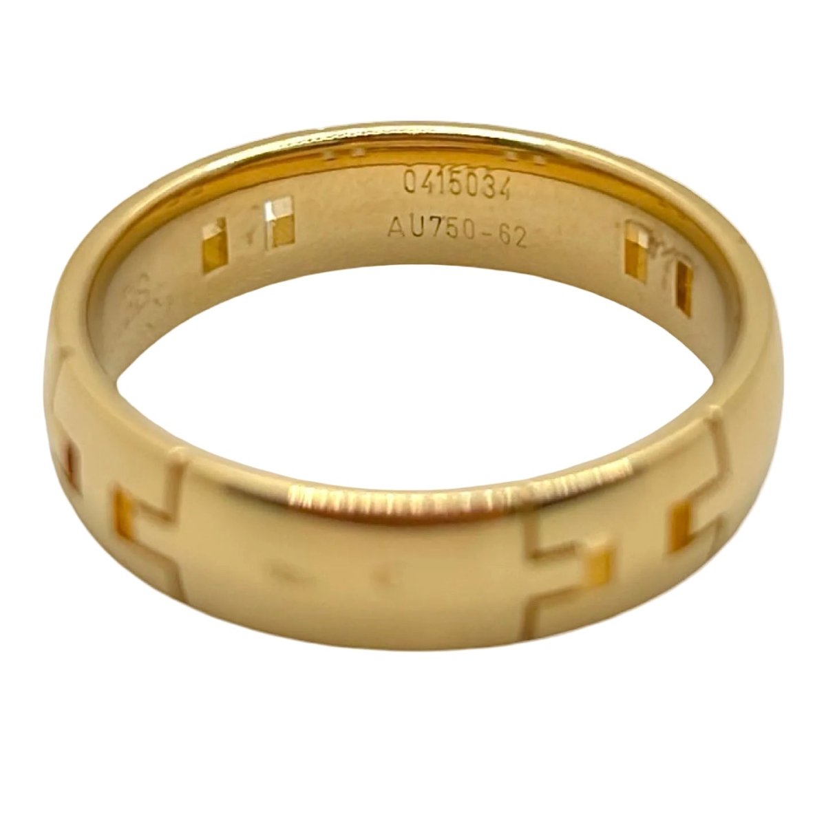 Bague Alliance HERMÈS "Herakles" en or jaune - Castafiore
