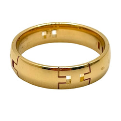 Bague Alliance HERMÈS "Herakles" en or jaune - Castafiore