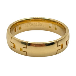 Bague Alliance HERMÈS "Herakles" en or jaune - Castafiore