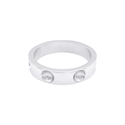 Bague Alliance LOUIS VUITTON "Empreinte"en or blanc - Castafiore