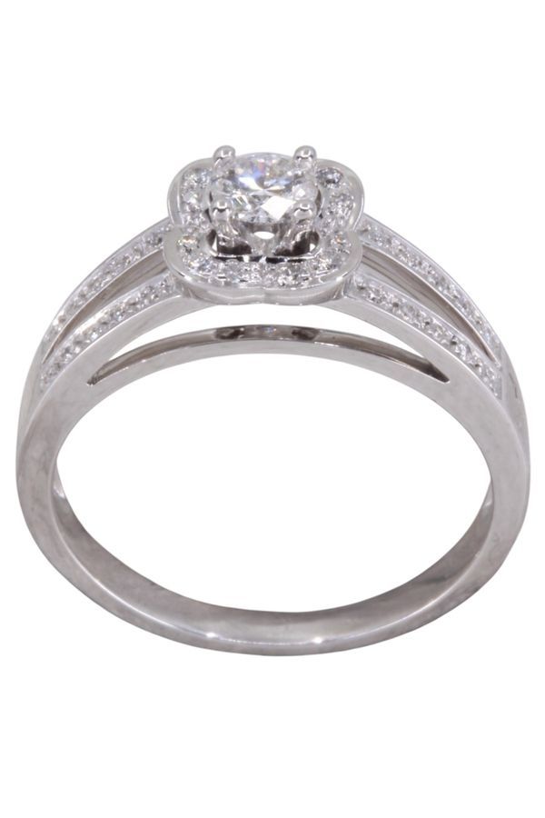 Bague Alliance MAUBOUSSIN "Chance of Love N°2" en or blanc et diamants - Castafiore