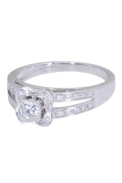 Bague Alliance MAUBOUSSIN "Chance of Love N°2" en or blanc et diamants - Castafiore
