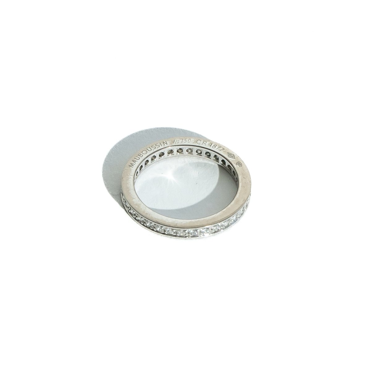 Bague Alliance MAUBOUSSIN en or blanc et diamants - Castafiore
