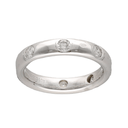 Bague Alliance MAUBOUSSIN en or blanc et diamants - Castafiore