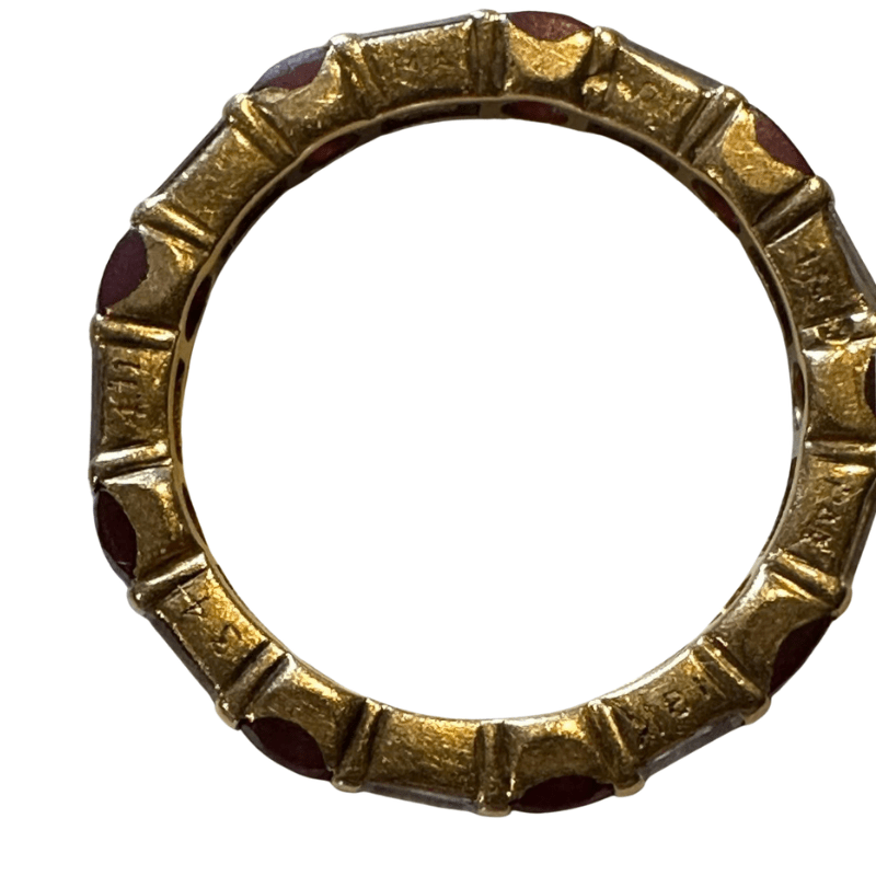 Bague Alliance MAUBOUSSIN en or jaune, rubis et diamants - Castafiore