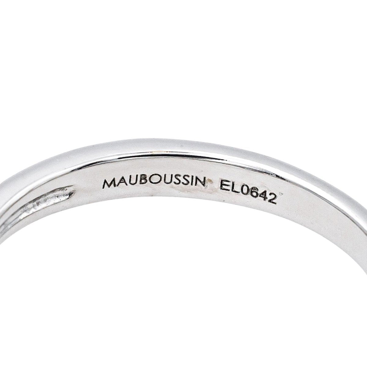 Bague Alliance MAUBOUSSIN "L'alliance du Nouveau Monde" en or blanc et diamants - Castafiore