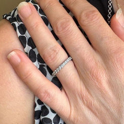 Bague Alliance MAUBOUSSIN "Passion & Fashion" en or blanc et diamants - Castafiore