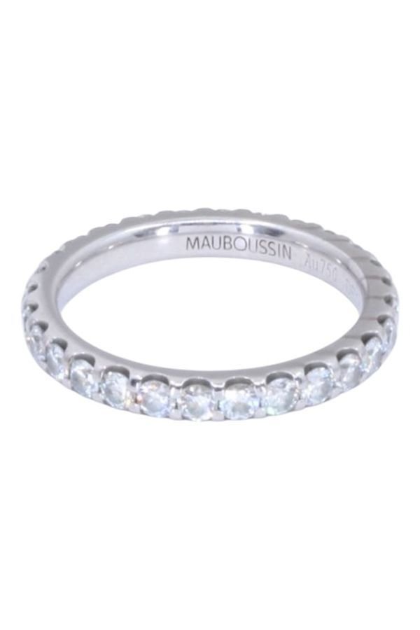 Bague Alliance MAUBOUSSIN "Passion & Fashion" en or blanc et diamants - Castafiore