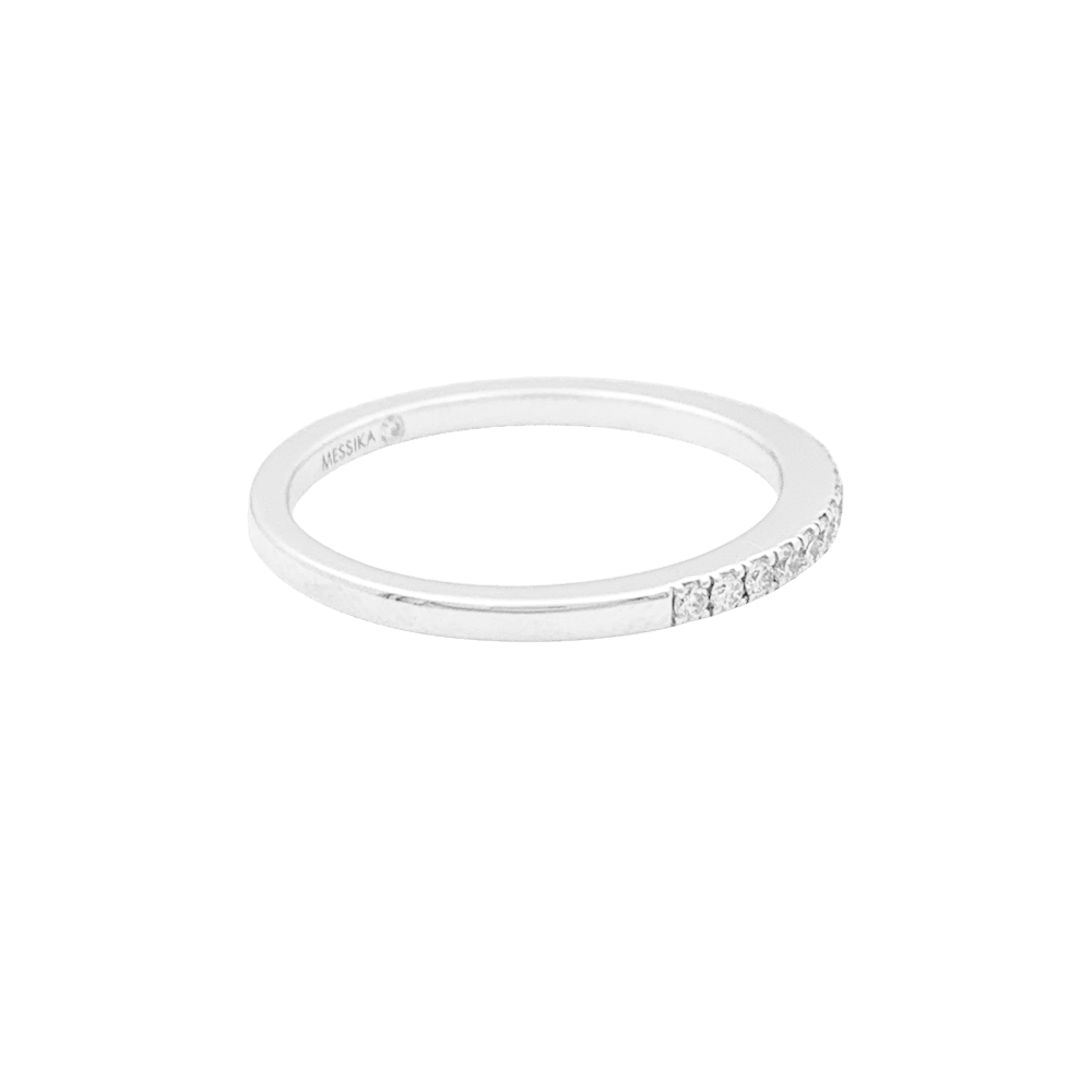 Bague Alliance MESSIKA "Émotion" en or blanc et diamants - Castafiore