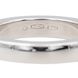 Bague Alliance OMEGA "Ruban confort" en or blanc et diamant - Castafiore