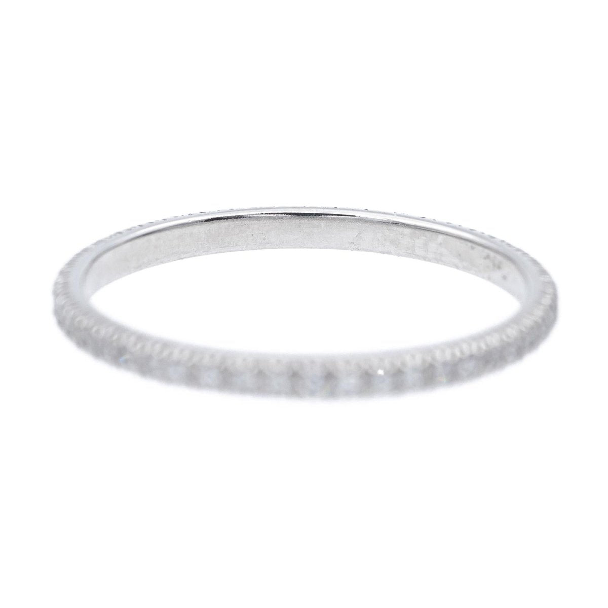 Bague Alliance Or blanc Diamant - Castafiore