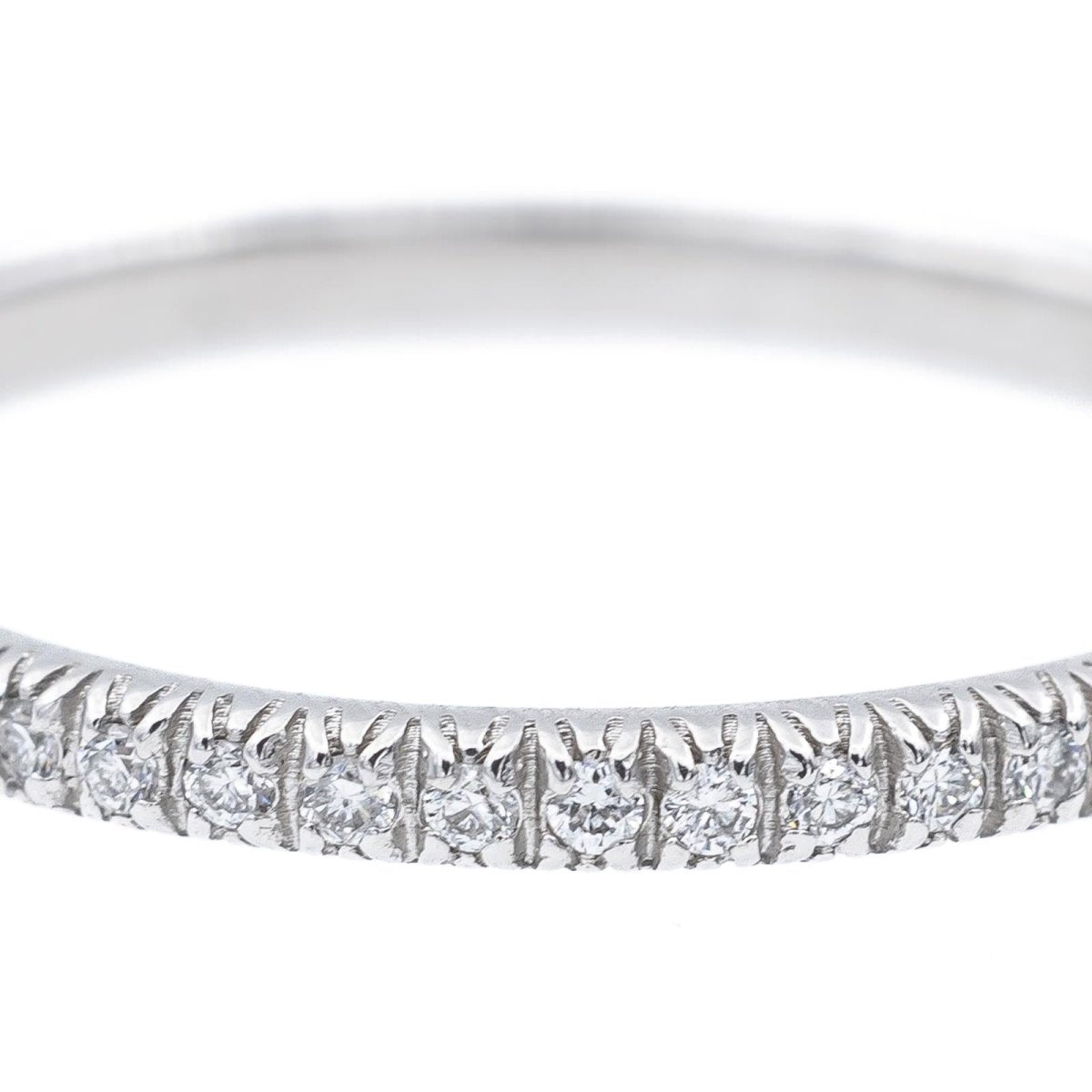 Bague Alliance Or blanc Diamant - Castafiore