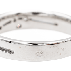 Bague Alliance Or blanc Diamant - Castafiore