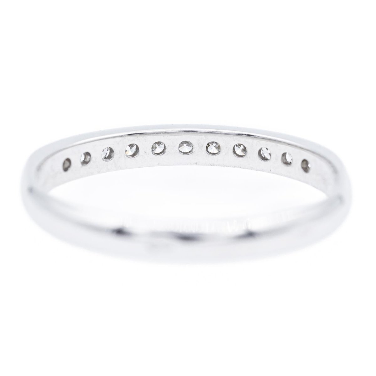 Bague Alliance Or blanc Diamant - Castafiore