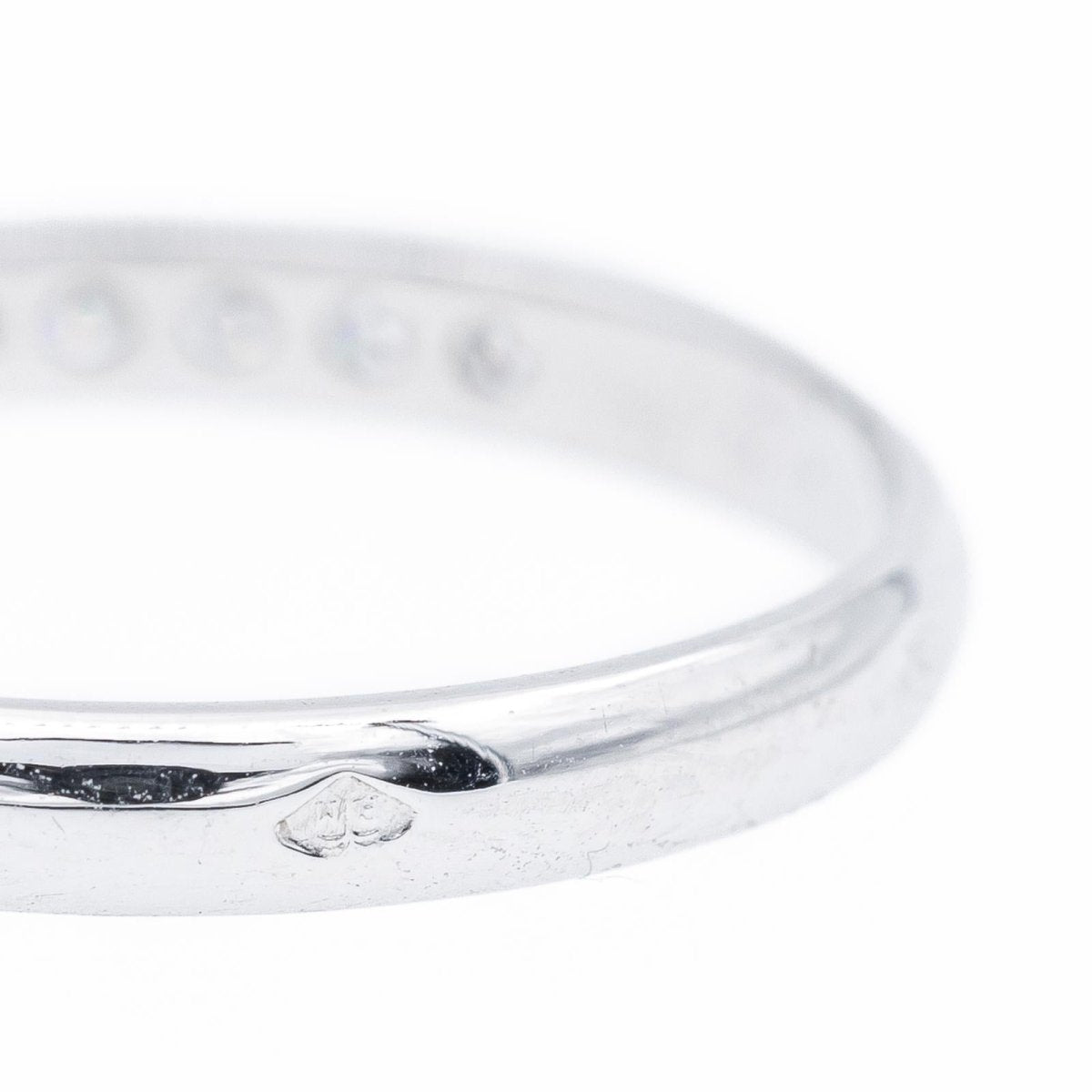 Bague Alliance Or blanc Diamant - Castafiore