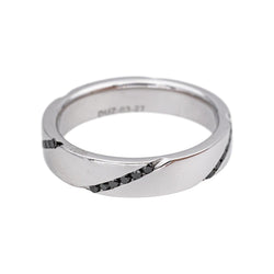Bague Alliance Or blanc Diamant - Castafiore