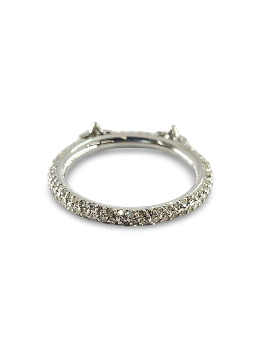 Bague alliance or et grenats verts 0,80 ct - Castafiore