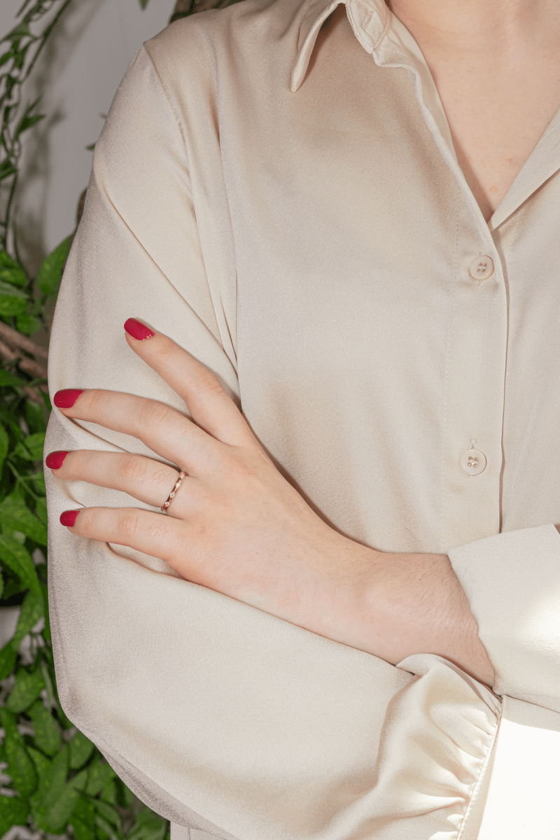 Bague Alliance Or jaune Diamant - Castafiore