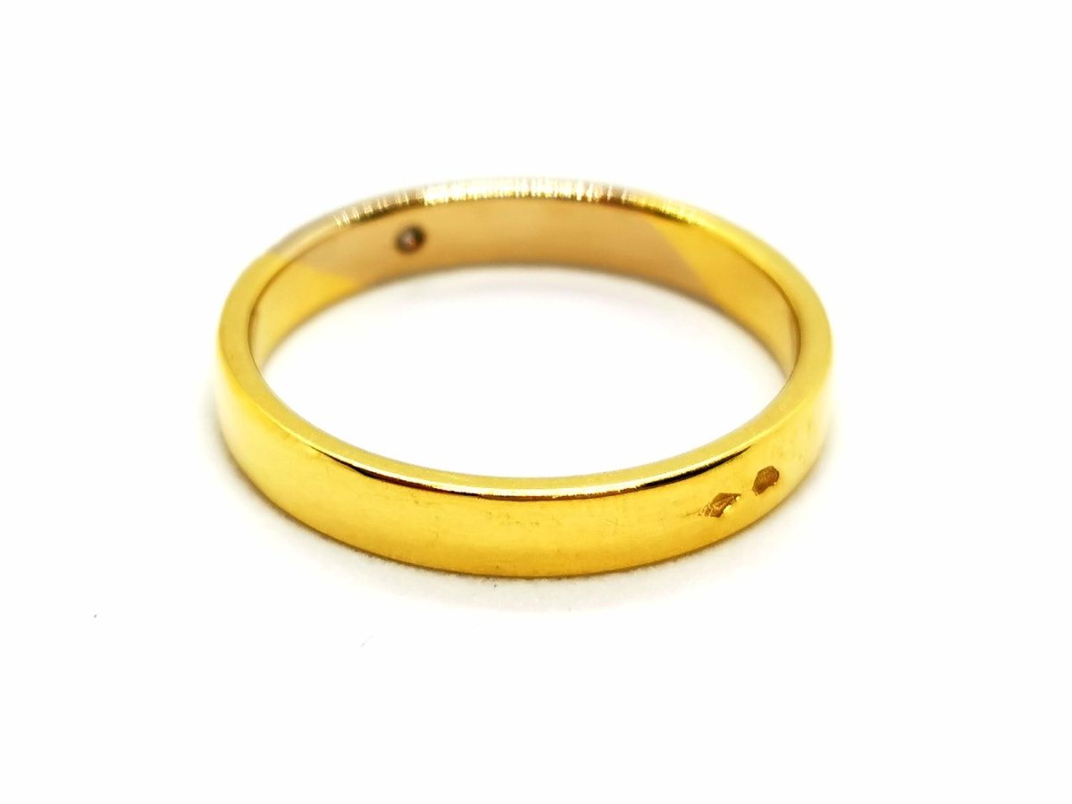 Bague Alliance Or jaune Diamant - Castafiore