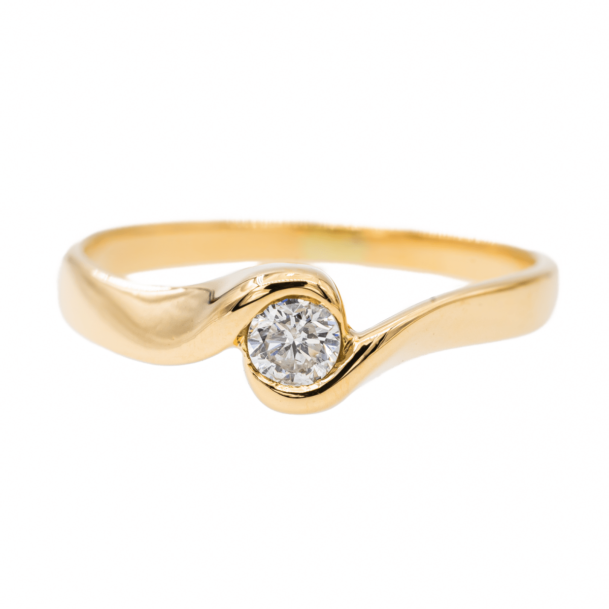 Bague Alliance Or jaune Diamant - Castafiore
