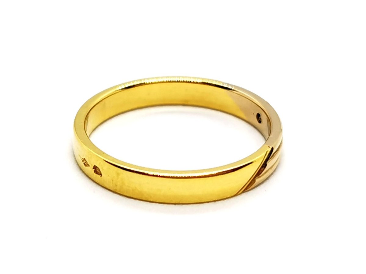 Bague Alliance Or jaune Diamant - Castafiore
