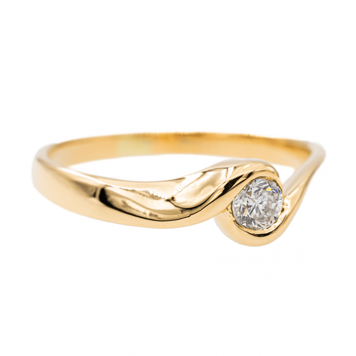 Bague Alliance Or jaune Diamant - Castafiore