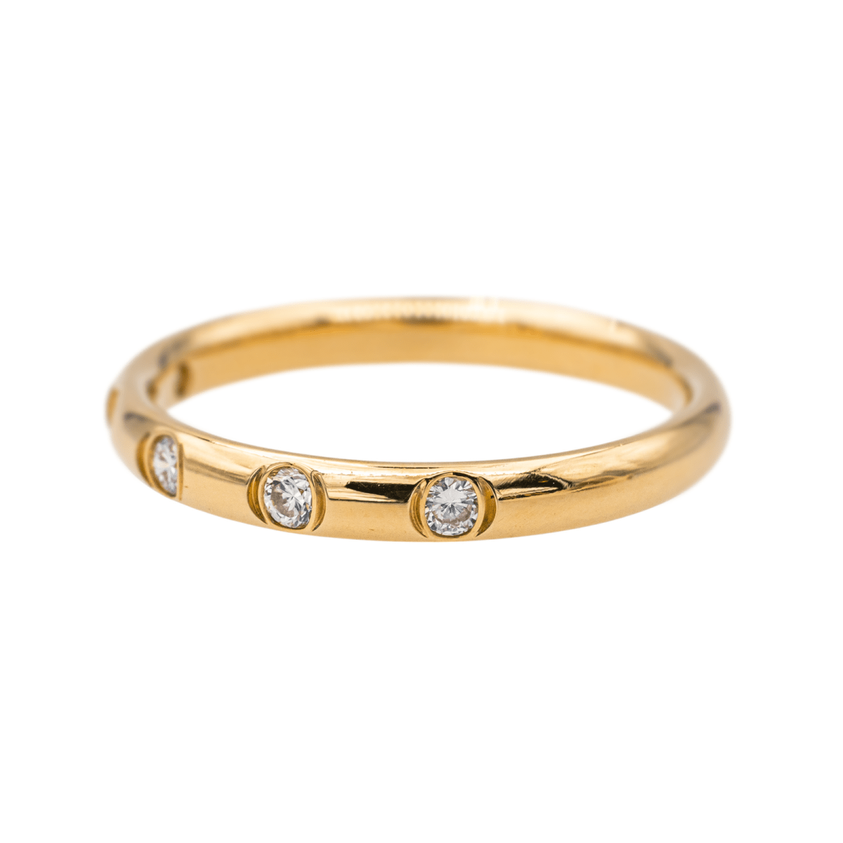 Bague Alliance Or jaune Diamant - Castafiore